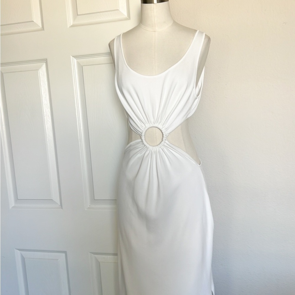 Solid & Striped Bailey White Midi Dress - Picture 4 of 7